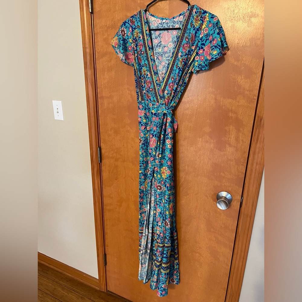Clad and cloth wrap dress